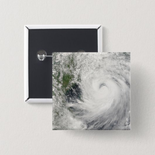 Tyfoon Prapiroon Vierkante Button 5,1 Cm (Voorkant /achterkant)