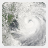 Tyfoon Prapiroon Vierkante Sticker (Voorkant)