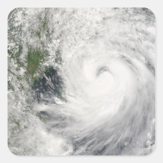 Tyfoon Prapiroon Vierkante Sticker (Voorkant)