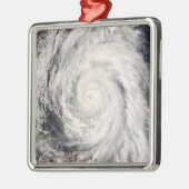 Tyfoon Rammasun op het Filipijnse Zee Metalen Ornament (Links)