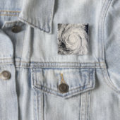 Tyfoon Rammasun op het Filipijnse Zee Vierkante Button 5,1 Cm (In situ)