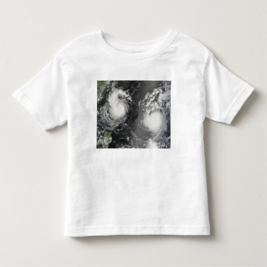 Tyfoon Saomai en Tropisch Storm Bopha Kinder Shirts (Voorkant)