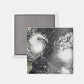 Tyfoon Saomai en Tropisch Storm Bopha Magneet (Voorkant / Achterkant)