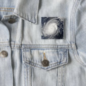 Tyfoon Sudal ten zuiden van Japan 2 Vierkante Button 5,1 Cm (In situ)