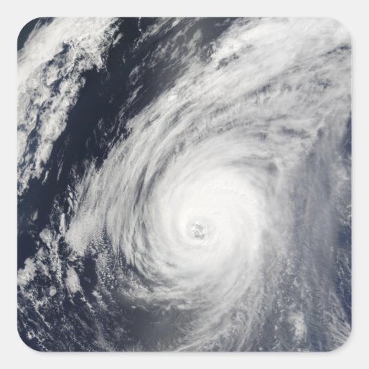 Tyfoon Sudal ten zuiden van Japan 3 Vierkante Sticker (Voorkant)