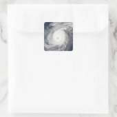 Tyfoon Sudal ten zuiden van Japan Vierkante Sticker (Tas)