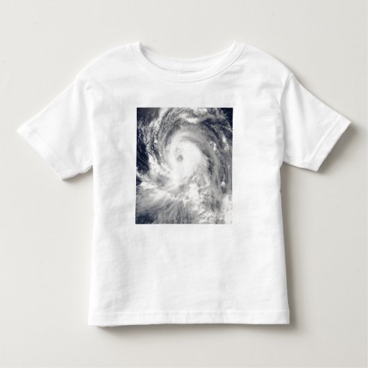 Tyfoon Tingting over de Noordelijke Marianeilanden Kinder Shirts (Voorkant)