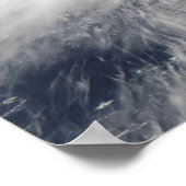 Tyfoon Tingting over de Noordelijke Marianeilanden Poster (Hoek)