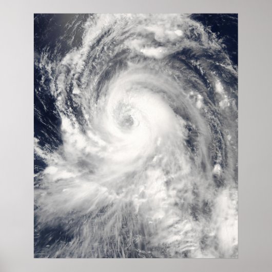 Tyfoon Tingting over de Noordelijke Marianeilanden Poster (Voorkant)