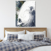 Tyfoon Tokage ten zuiden van Japan Canvas Afdruk (Insitu (Slaapkamer))