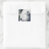 Tyfoon Tokage ten zuiden van Japan Vierkante Sticker (Tas)