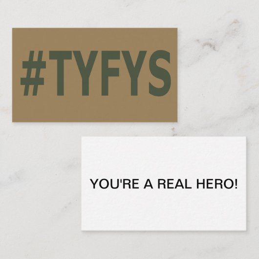 #TYFYS Visitekaartjes (Voorkant / Achterkant)