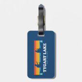 Tygart Lake West Virginia Canoe Bagagelabel (Achterkant verticaal)