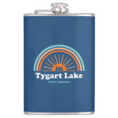 Tygart Lake West Virginia Rainbow Heupfles (Voorkant)