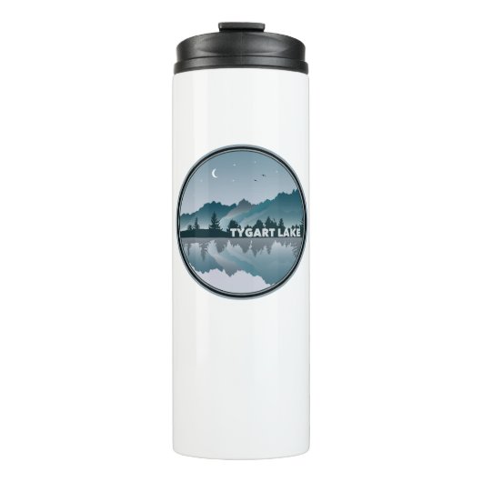 Tygart Lake West Virginia reflectie Thermosbeker (Voorkant)