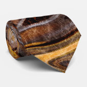 Tyger's Eye Gemstone Textures Stropdas (Opgerold)