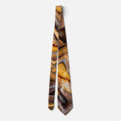 Tyger's Eye Gemstone Textures Stropdas (Achterkant)