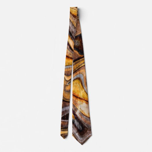 Tyger's Eye Gemstone Textures Stropdas (Achterkant)
