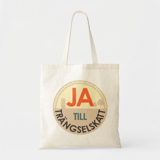 Tygkasse - Ja till trängselskatt Tote Bag (Voorkant)