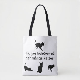 Tygkasse med katter tote bag