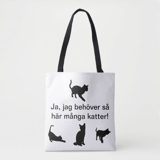 Tygkasse med katter tote bag (Voorkant)