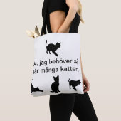 Tygkasse med katter tote bag (Dichtbij)