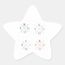 Tygo 4 verpakking ster sticker