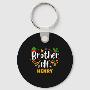 Tygrafie Broer Elf Leuk Familie Matchende Sleutelhanger