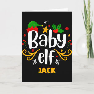 Tygraphie Baby Elf Leuk Familie Matching Baby  Kaart