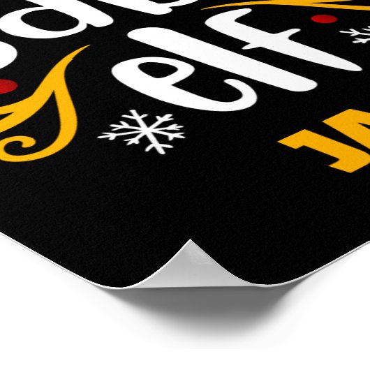 Tygraphy Baby Elf Fun Family Matching Baby T Shirt Poster (Hoek)