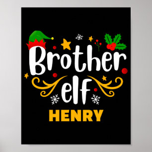 Tygraphy Broer Elf Leuk Familie Matching Poster