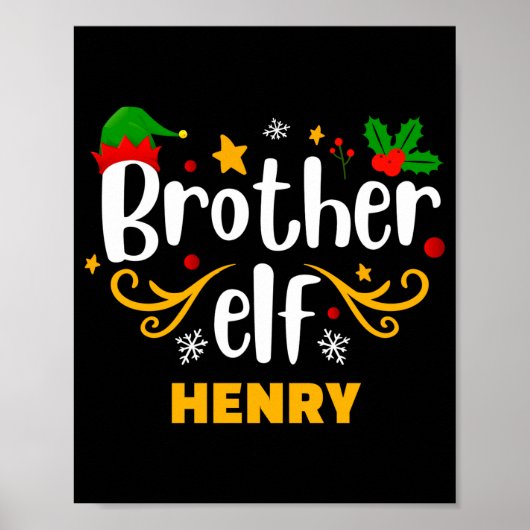Tygraphy Broer Elf Leuk Familie Matching Poster (Voorkant)