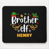 Tygraphy Brother Elf Fun Family Matching T Shirt  Muismat (Voorkant)