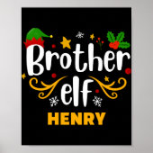 Tygraphy Brother Elf Fun Family Matching T Shirt  Poster (Voorkant)