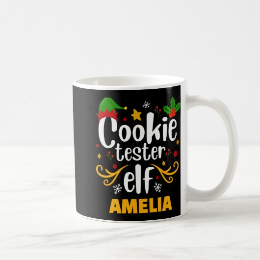 Tygraphy Cookie Tester Elf Family Matching  Koffiemok (Rechts)