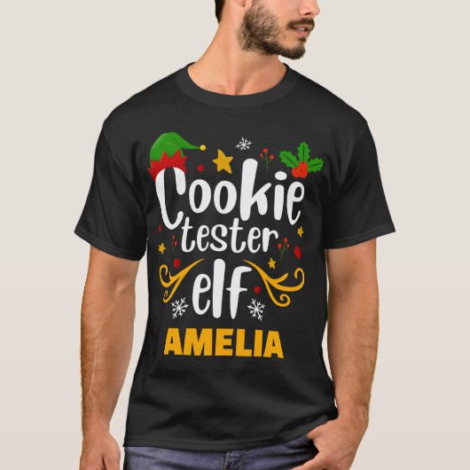 Tygraphy Cookie Tester Elf Family Matching T Shirt (Voorkant)