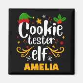 Tygraphy Cookie Tester Elf Family Matching T Shirt Magneet (Voorkant)