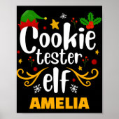 Tygraphy Cookie Tester Elf Family Matching T Shirt Poster (Voorkant)
