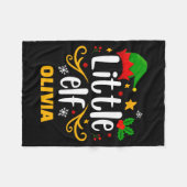 Tygraphy Little Elf Fun Family Matching Fleece Deken (Voorkant (Horizontaal))