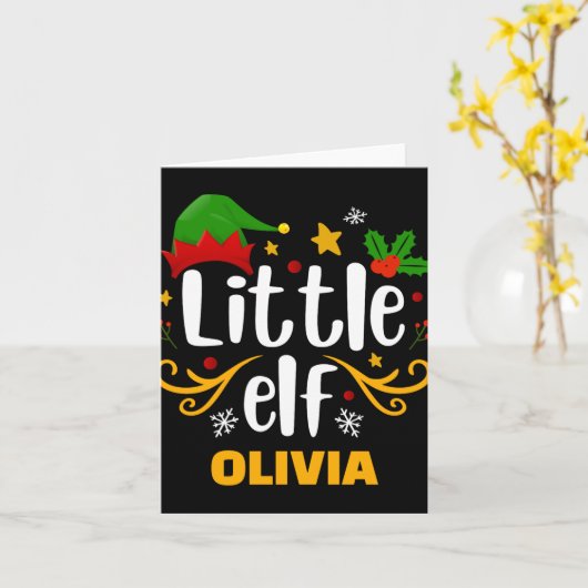 Tygraphy Little Elf Fun Family Matching  Kaart (Gele Bloem)