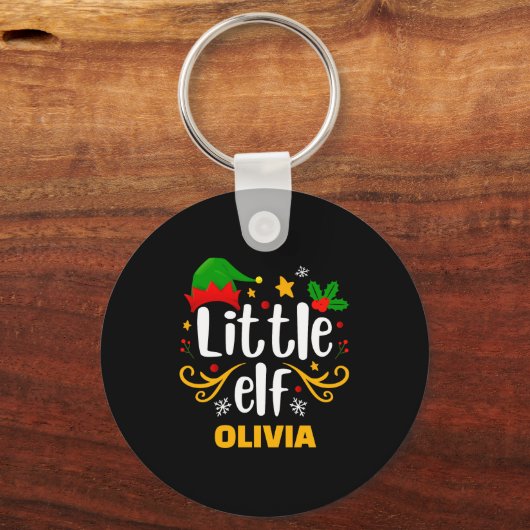 Tygraphy Little Elf Fun Family Matching  Sleutelhanger (Voorkant)