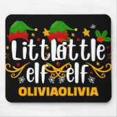 Tygraphy Little Elf Fun Family Matching T Shirt  Muismat (Voorkant)