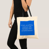 Tygväska istället för plastkasse tote bag (Voorkant (product))