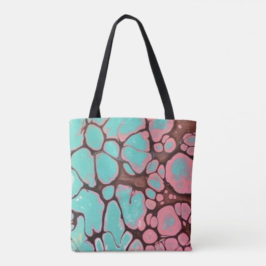 Tygväska med konsttryck tote bag (Achterkant)