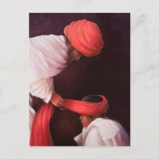 Tying a Turban 2010 Briefkaart (Voorkant)