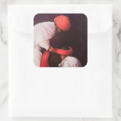 Tying a Turban 2010 Vierkante Sticker (Tas)