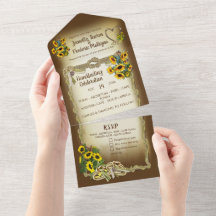Tying & Knot Celebration All in One Wedding Invite