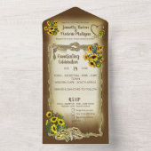 Tying & Knot Celebration All in One Wedding Invite Uitnodiging (Binnen)