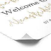 Tying Knot Gold Black Bow Vrijgezellenfeest Welkom Foto Afdruk (Hoek)