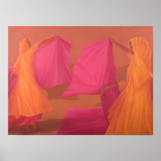 Tying Saris Poster (Voorkant)